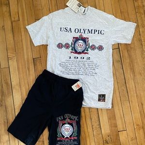 Vintage NOS 1992 Olympic shirt short kit